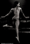Allison Williams, nude sexy female bodybuilder, figure model black